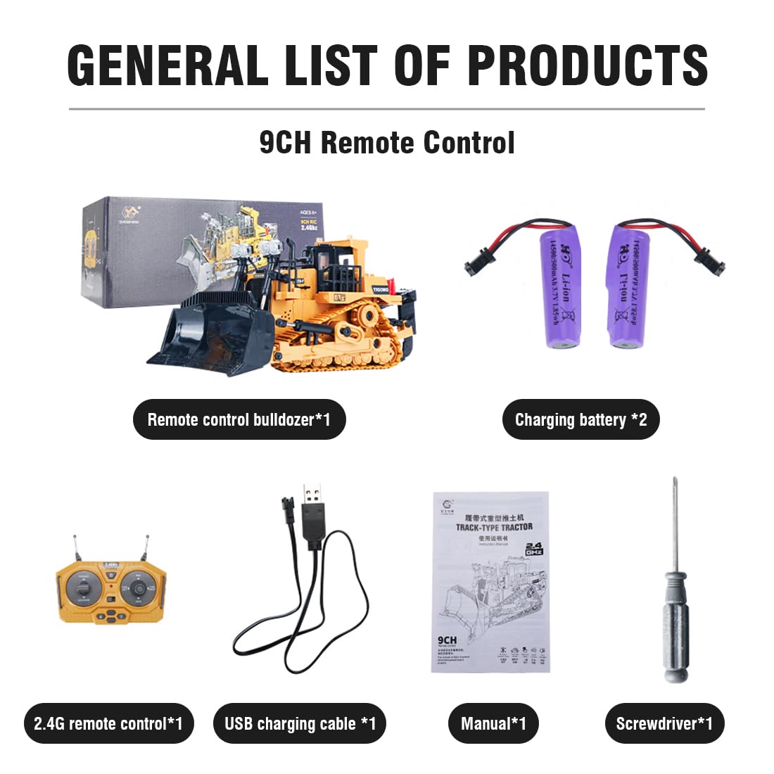 Tobouy RC Bulldozer 1/20 Scale – Realistic, Rugged, Ready for Action