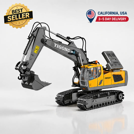 Tobfun RC Excavator 1/20 Scale – 11-Channel Remote Control Toy