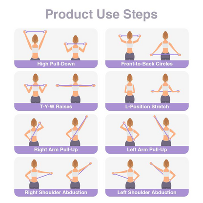 Tobfun Figure 8 Resistance Bands – Silicone Exercise Bands