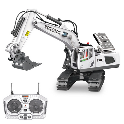 Tobfun RC Excavator 1/20 Scale – 11-Channel Remote Control Toy