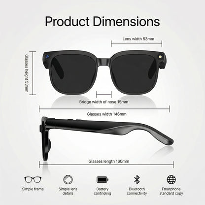Tobfun Smart AI Camera Glasses
