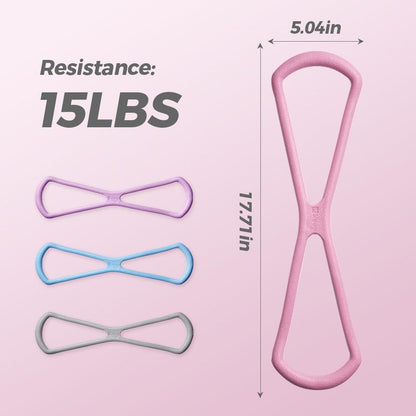Tobfun Figure 8 Resistance Bands – Silicone Exercise Bands
