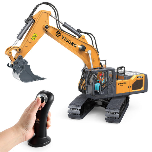 Tobouy Next-Gen RC Excavator 1/20 Scale  – Alloy Build, Body-Sensing Control, 360° Rotation