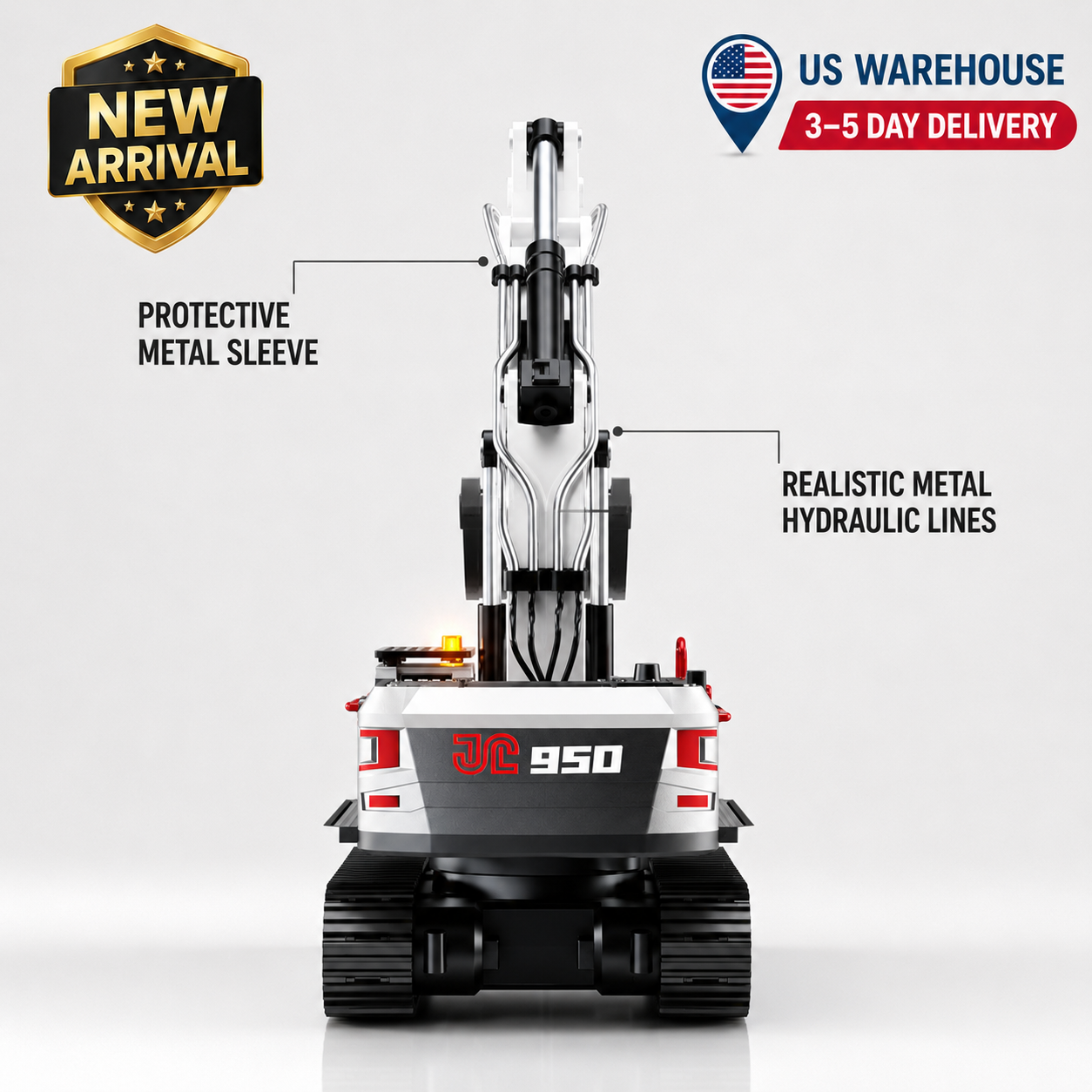Tobfun JC950 RC Excavator – Standard Set Package Contents
