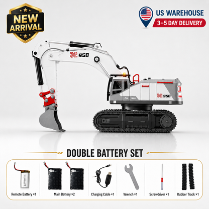 Tobfun JC950 RC Excavator – Lead Screw Power and Proportional Control Detail