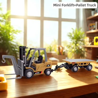 Tobfun  Mini RC Construction Set – Forklift, Excavator & Dump Truck