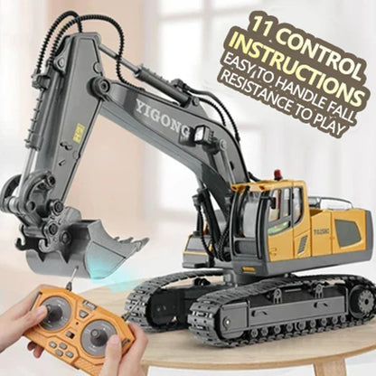 Tobfun RC Excavator 1/20 Scale – 11-Channel Remote Control Toy