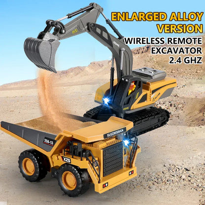 Tobfun RC Excavator 1/20 Scale – 11-Channel Remote Control Toy