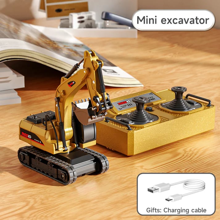 Tobfun  Mini RC Construction Set – Forklift, Excavator & Dump Truck