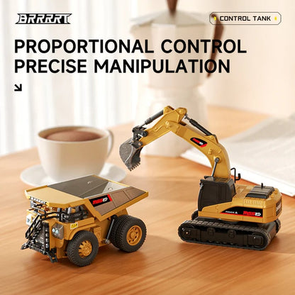 Tobfun  Mini RC Construction Set – Forklift, Excavator & Dump Truck