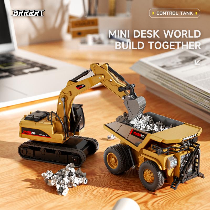 Tobfun  Mini RC Construction Set – Forklift, Excavator & Dump Truck