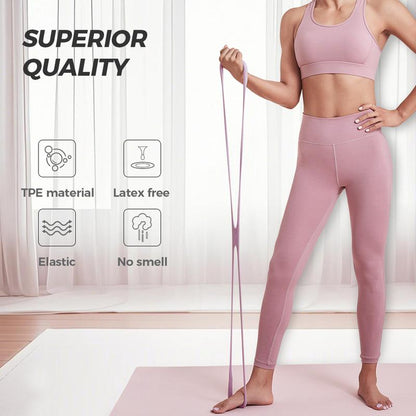 Tobfun Figure 8 Resistance Bands – Silicone Exercise Bands